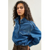 Veste en jean femme courte en denim stretch | M by Lau