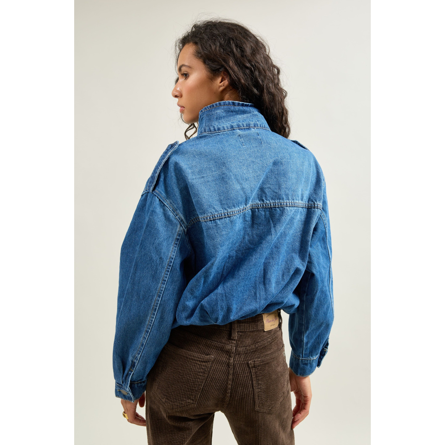 Veste en jean femme courte en denim stretch | M by Lau