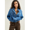 Veste en jean femme courte en denim stretch | M by Lau