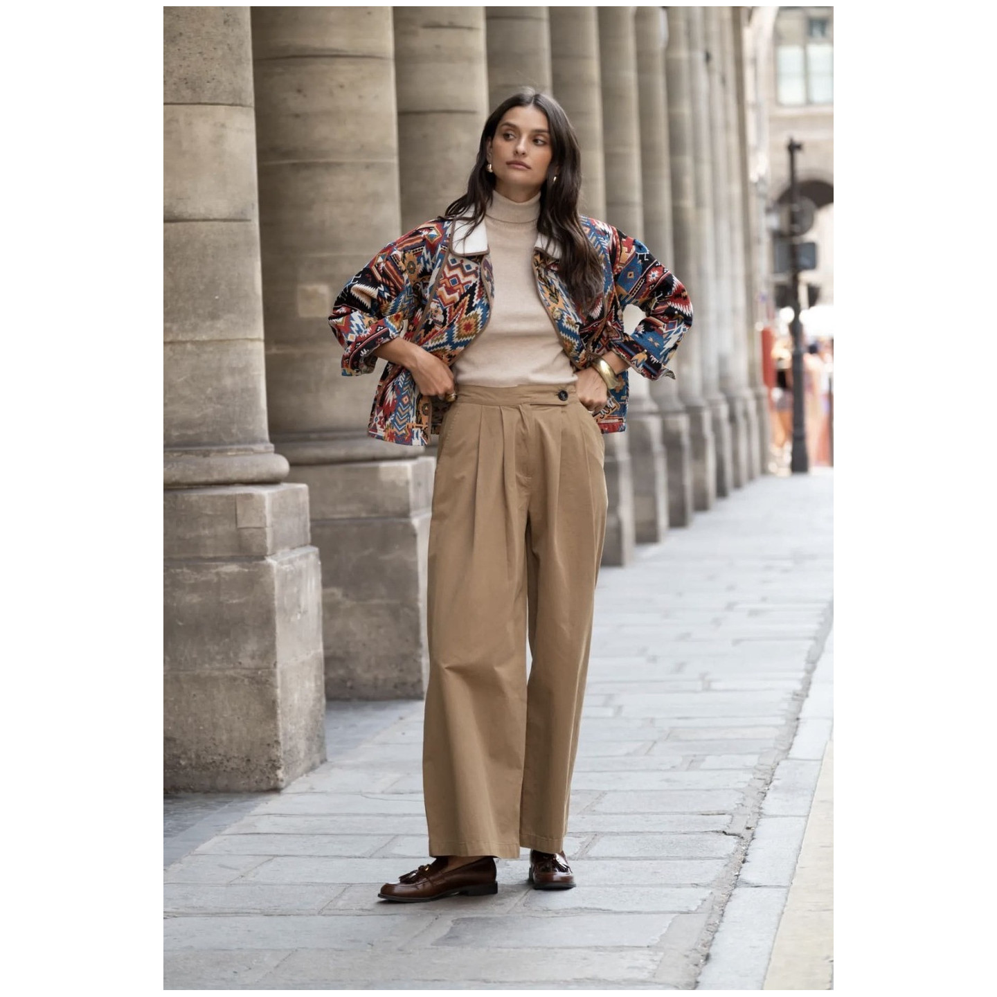 Veste femme tapisserie multicolore – Veste imprimée tendance | M by Lau
