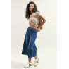 Jean femme cropped large brut délavé ROMY | M by Lau  URL simplifiée