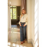 Jean femme COCO coupe large avec ceinture chaîne | M by Lau