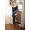 Jean femme coupe droite large