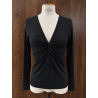 Top AVA femme col V torsadé cache cœur | M by Lau
