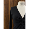 Top AVA femme col V torsadé cache cœur | M by Lau