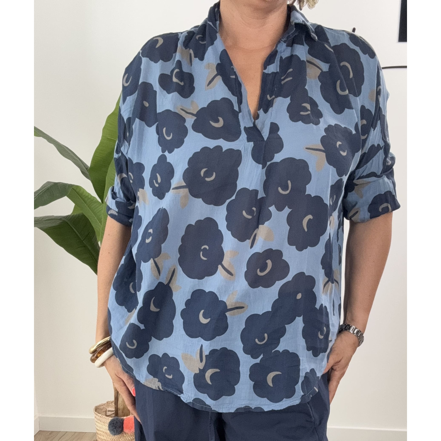 Blouse FLORA femme en voile de coton | M by Lau