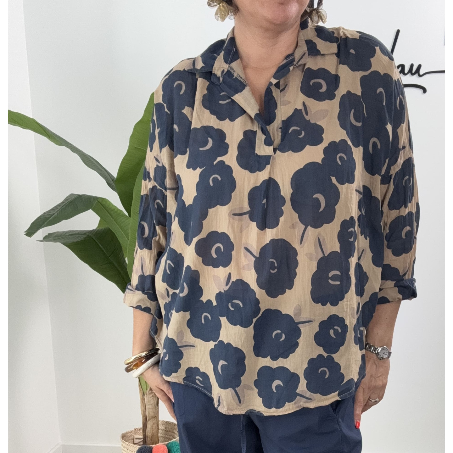 Blouse FLORA femme en voile de coton | M by Lau